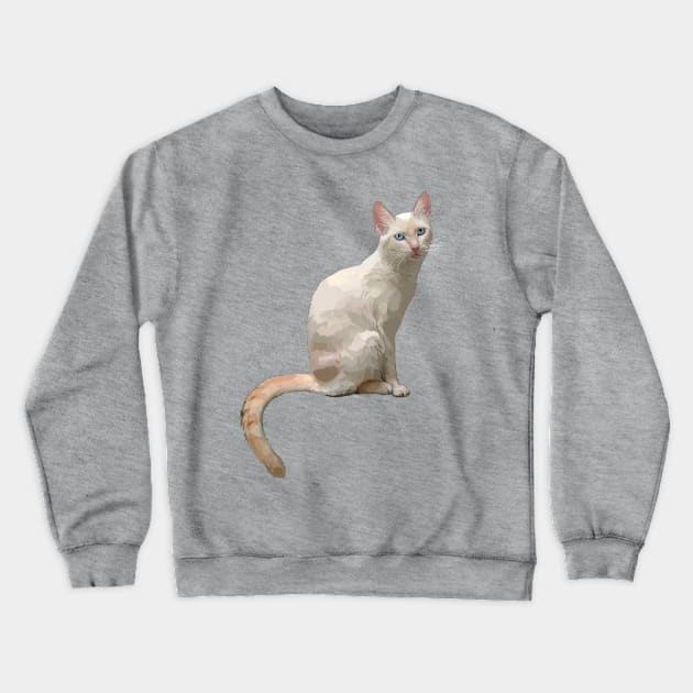 Flame Point Cat Blep Crewneck Sweatshirt by CarleahUnique